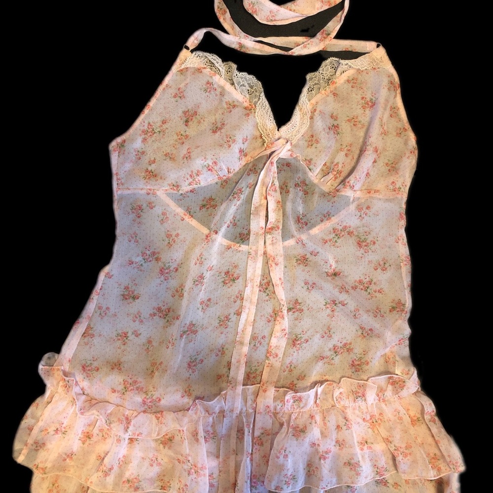 Sheer halter top